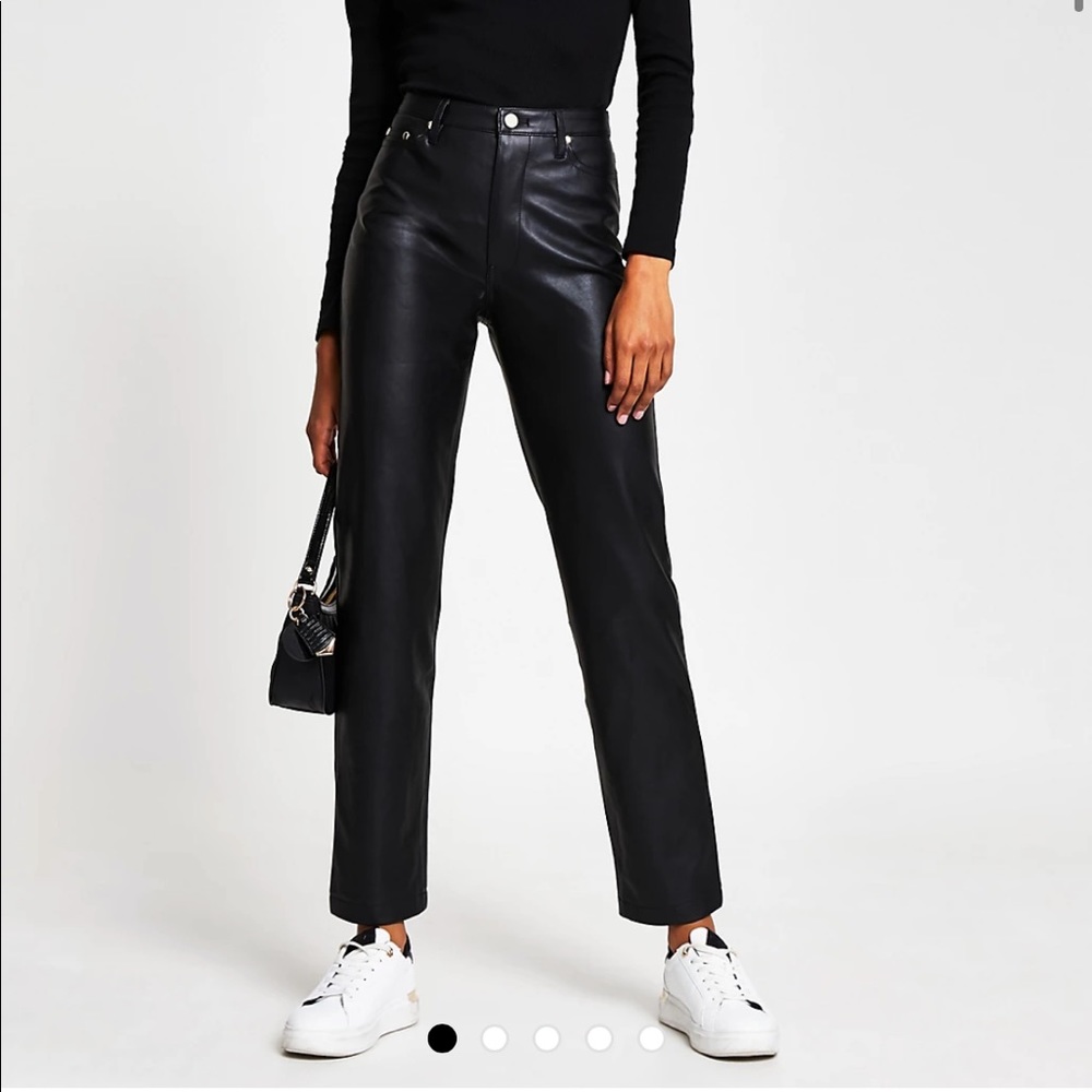 River Island Faux Leather Trousers 12